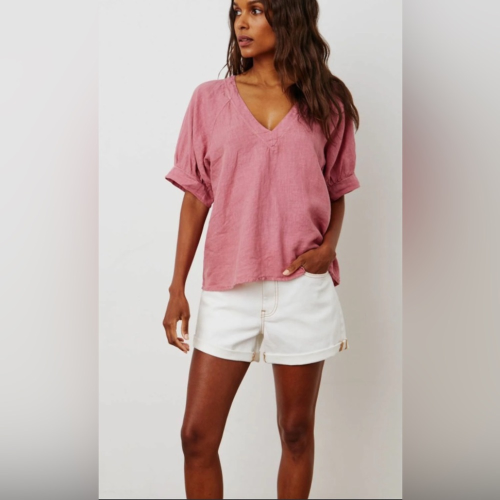 VELVET brand Adley linen top